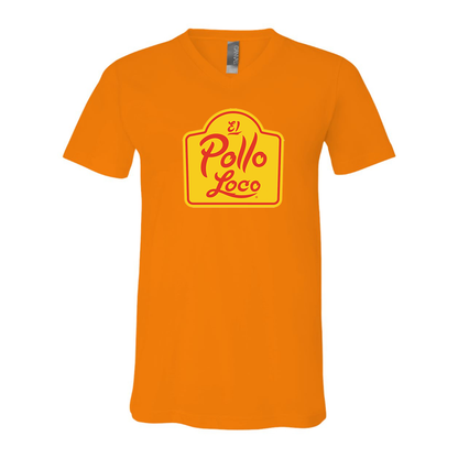 Men's El Pollo Loco BELLA  CANVAS  Jersey V-Neck Tee