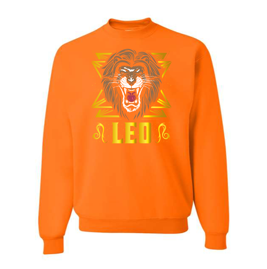 Men's Leo Zodiac Sign Crewneck Sweatshirt