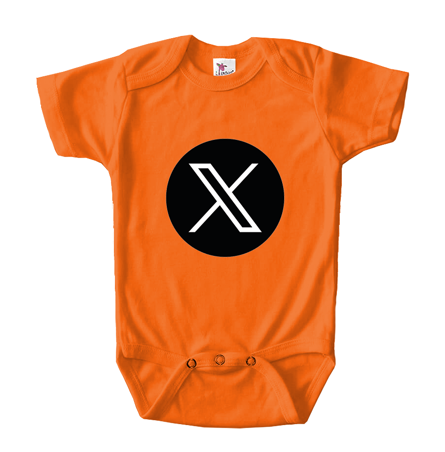 Twitter X Baby Romper Onesie