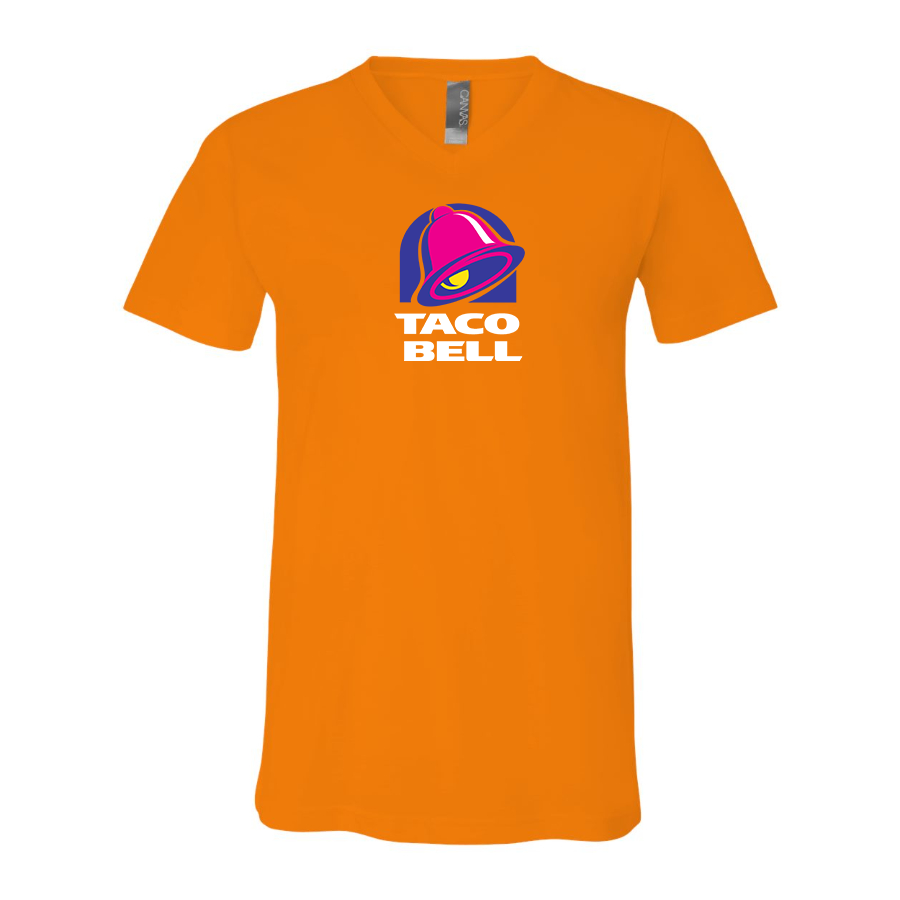 Men's Taco Bell  BELLA  CANVAS  Jersey V-Neck Tee