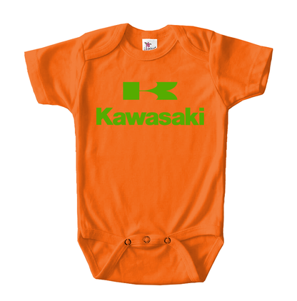 Kawasaki Bike Motorcycle Baby Romper Onesie