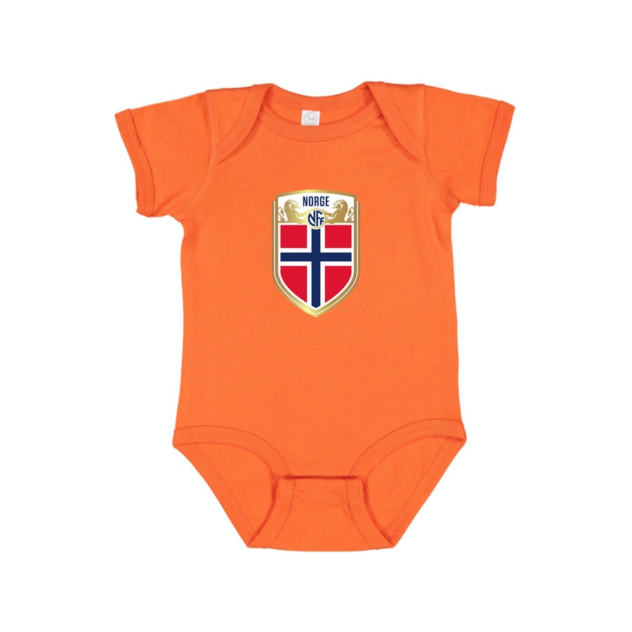 Norway Soccer Baby Romper Onesie