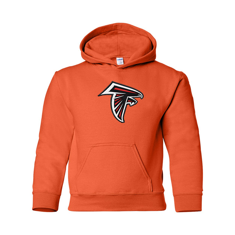 Youth's Atlanta Falcons Embroidered  Gildan Heavy Blend Hooded Sweatshirt