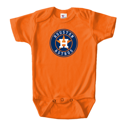 Houston Astros Baseball Baby Romper Onesie