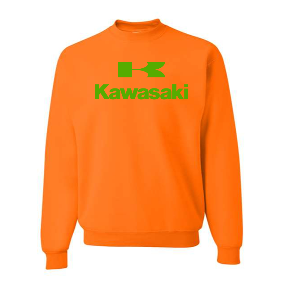 Men's Kawasaki Bike Motorcycle Crewneck Sweatshirt