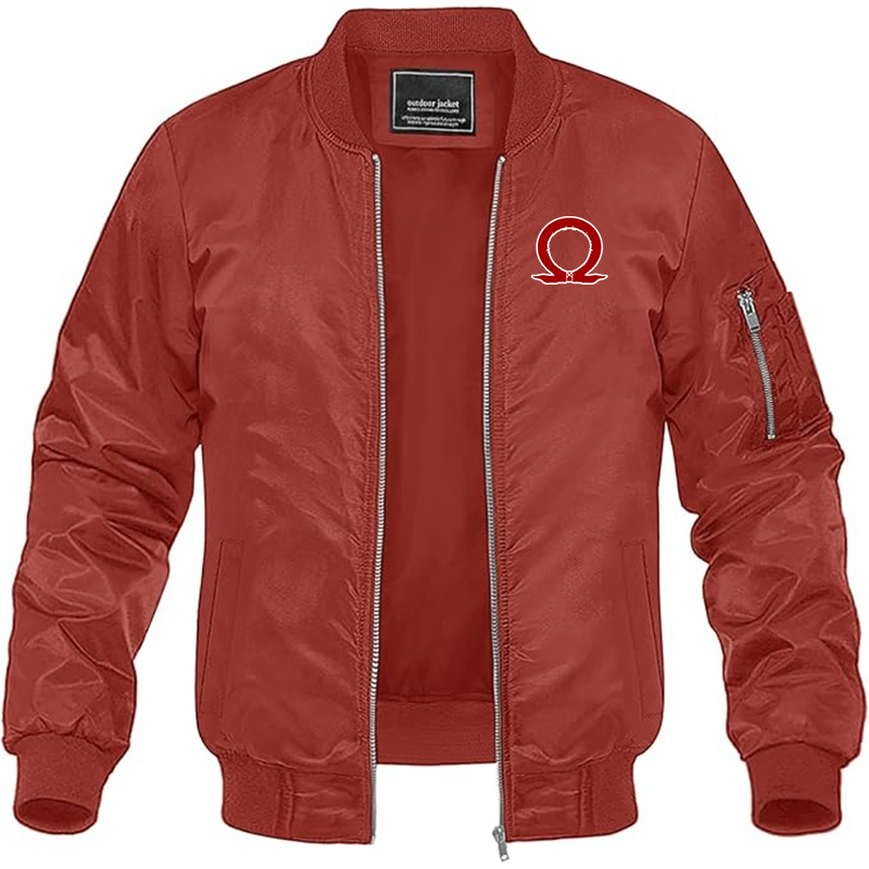 MAGNIVIT Men's God Of War Lightweight Bomber Jacket Windbreaker Casual Fall Spring Outdoor Coat