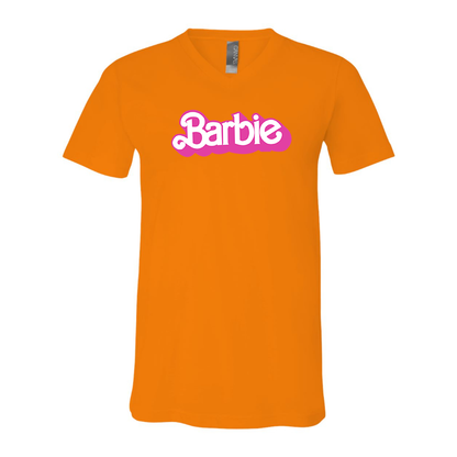 Men's Barbie BELLA  CANVAS  Jersey V-Neck Tee