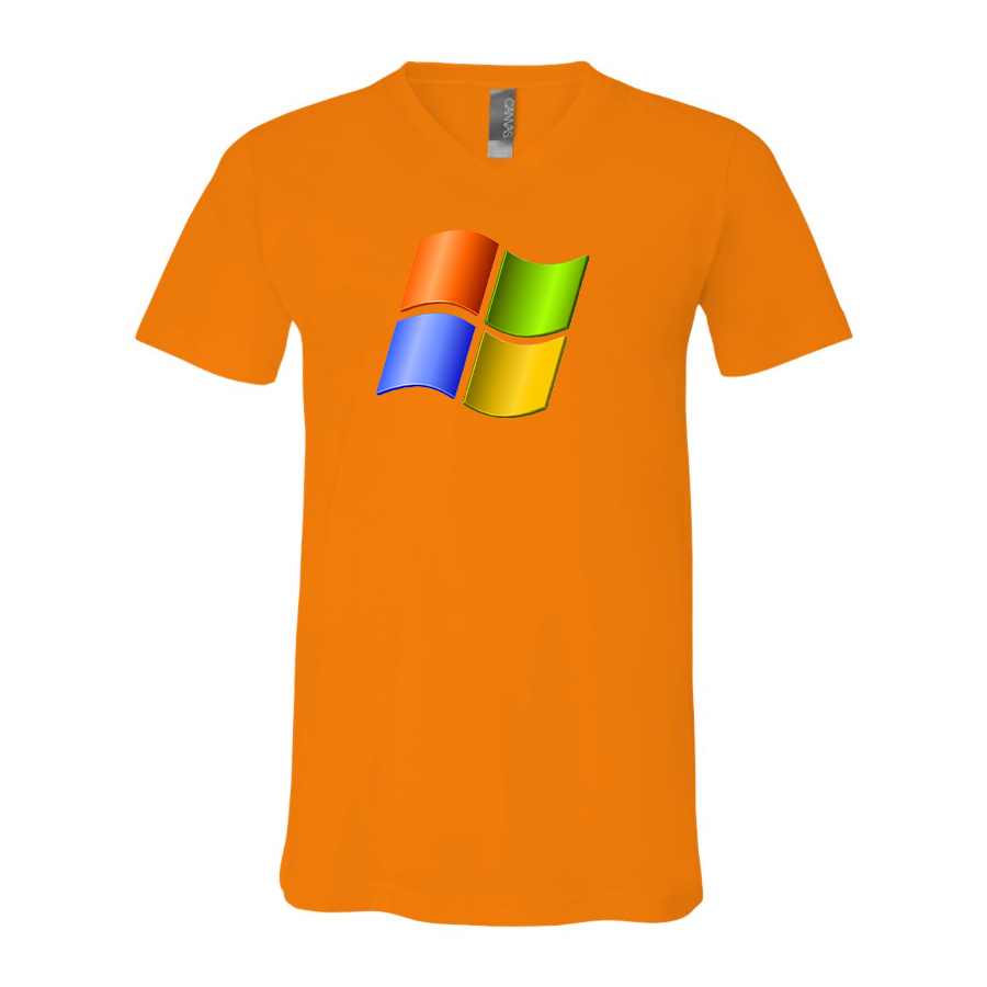 Men's Microsoft BELLA  CANVAS  Jersey V-Neck Tee