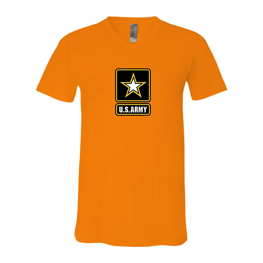 Men's  U.S. ARMY BELLA  CANVAS  Jersey V-Neck Tee