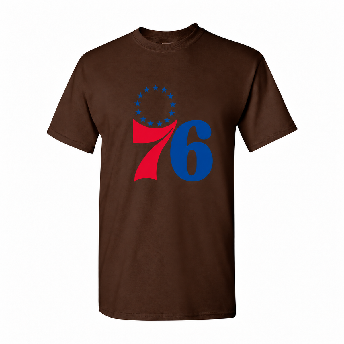 Philadelphia-76ers Dark Brown cotton T-shirt