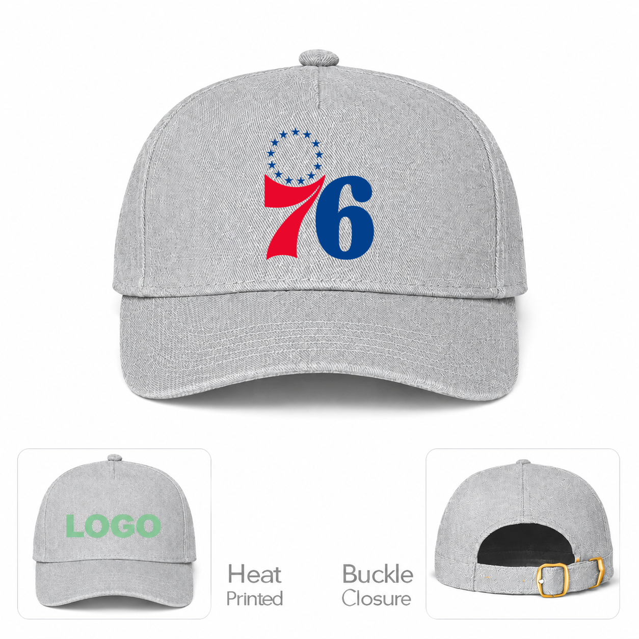 Philadelphia 76ers Dad Baseball Cap Hat