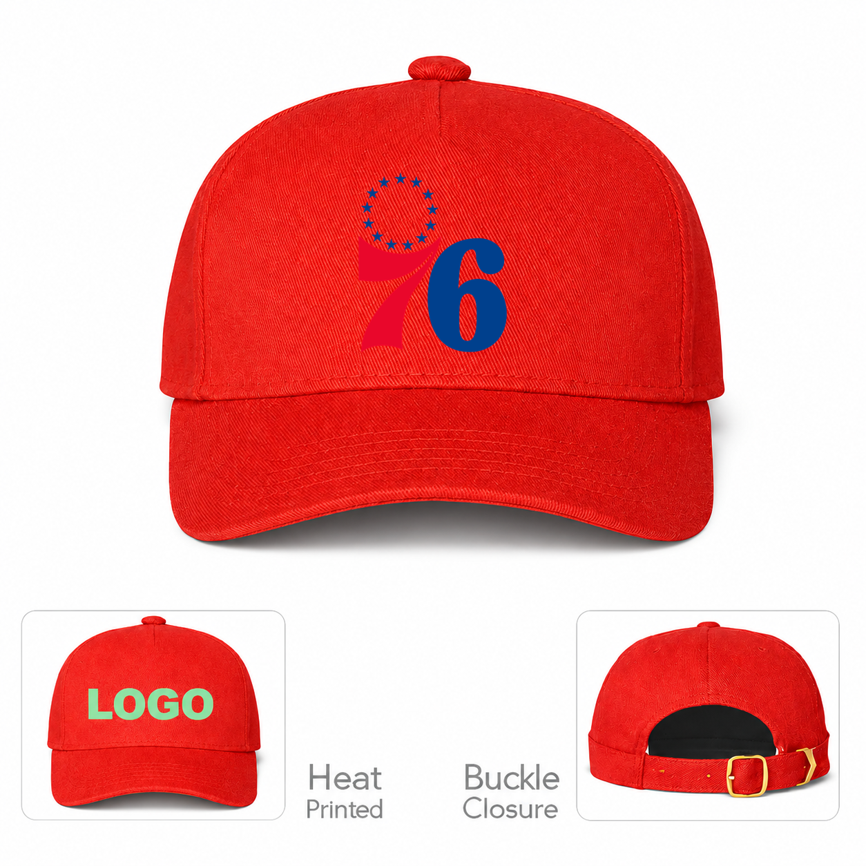 Philadelphia 76ers Dad Baseball Cap Hat