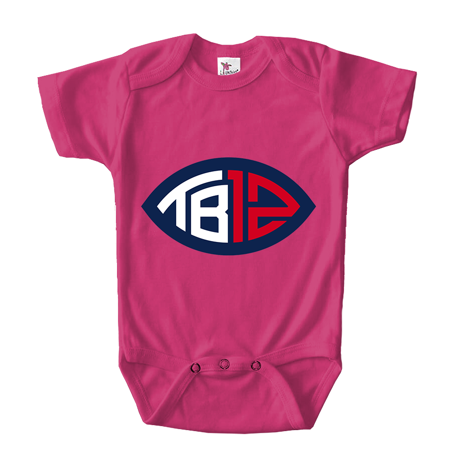 Tom Brady 12 Baby Romper Onesie
