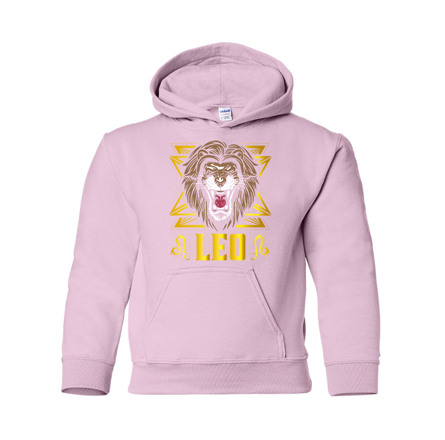 Youth's Leo Zodiac Sign Pullover Hoodie