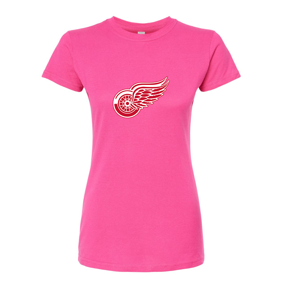 Women's NHL - Detroit Red Wings Round Neck T-Shirt