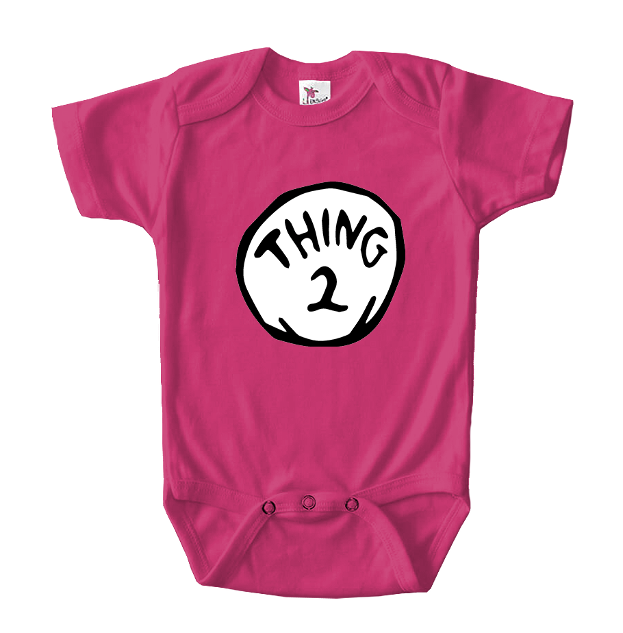 Dr. Suess Thing 2 Baby Romper Onesie