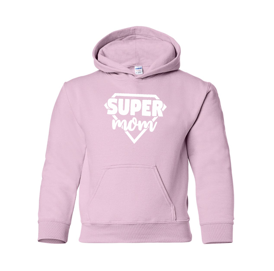 Youth's Super Mom Pullover Hoodie