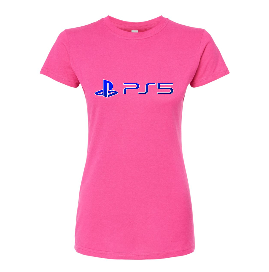 Women's Play Station PS5 Round Neck T-Shirt