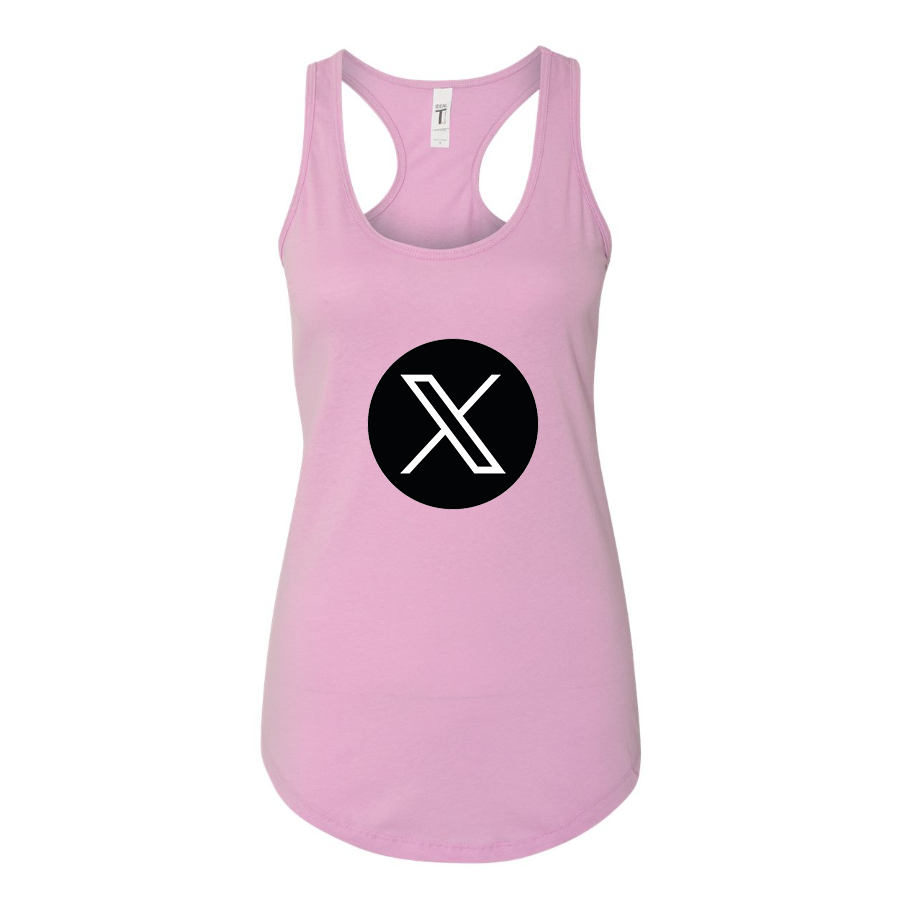 Women's Twitter X Racerback Tank Top