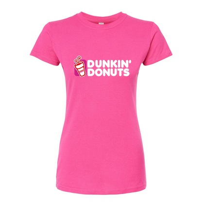 Women's Dunkin Donuts  Round Neck T-Shirt