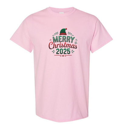 Youth's Merry Christmas 2025 Cotton T-Shirt