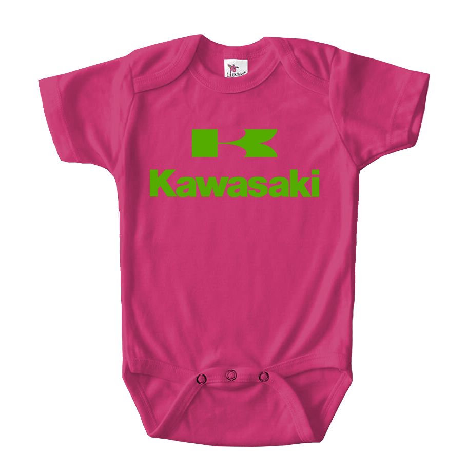 Kawasaki Bike Motorcycle Baby Romper Onesie