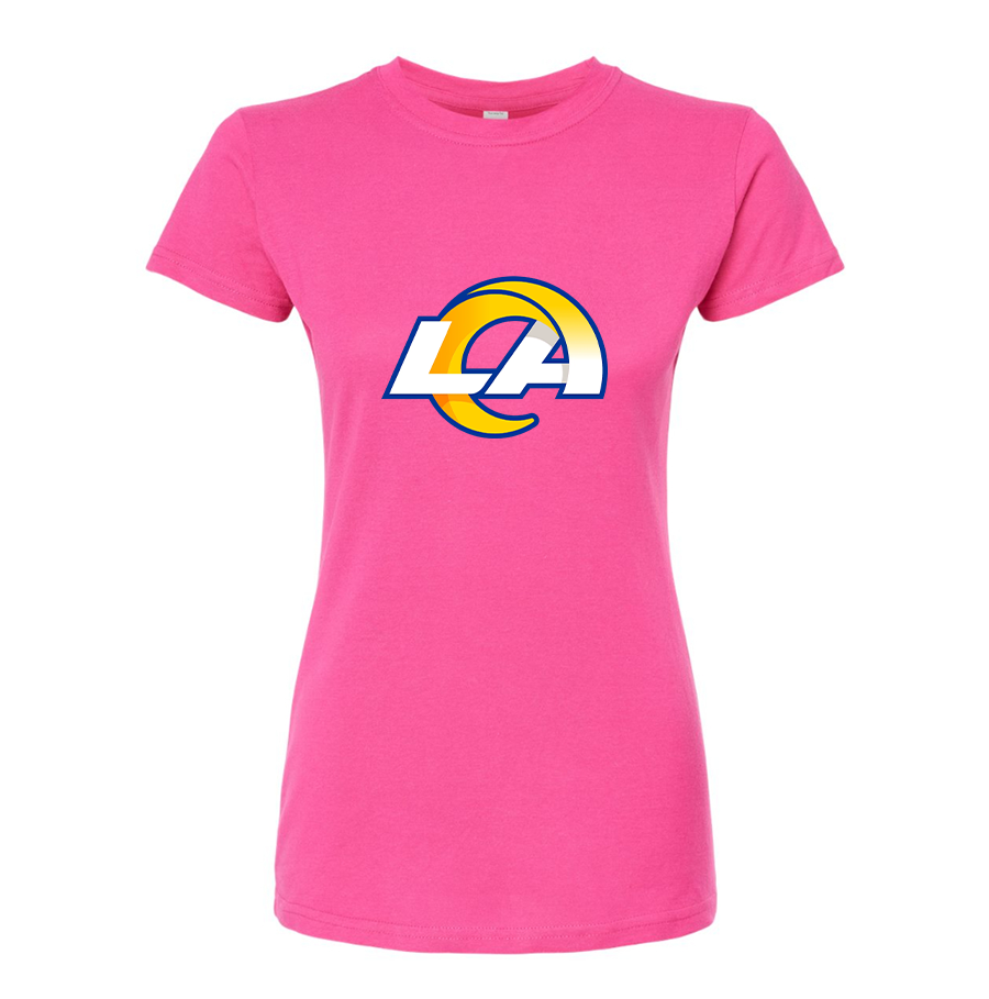 Women's Los Angeles Rams Round Neck T-Shirt