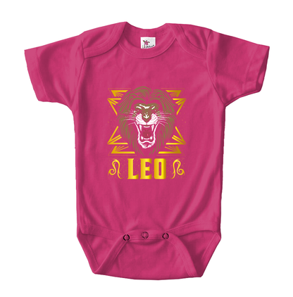 Leo Zodiac Sign Baby Romper Onesie