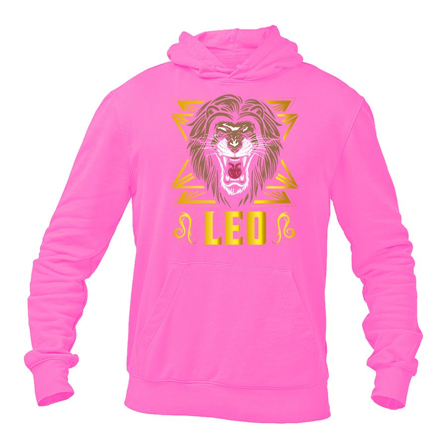 Men's Leo Zodiac Sign Pullover Hoodie