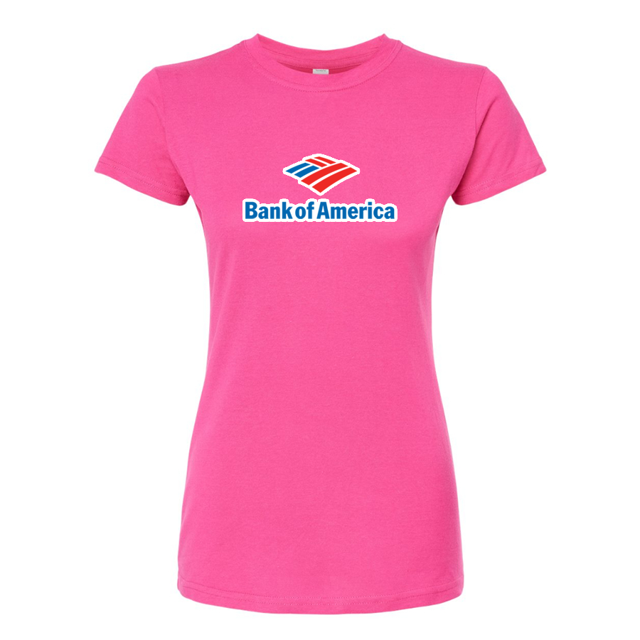 Women's Bank Of America Round Neck T-Shirt