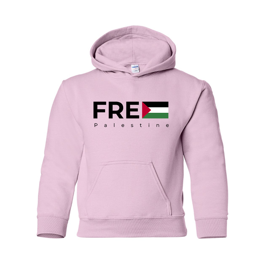 Youth's Free Palestine Pullover Hoodie