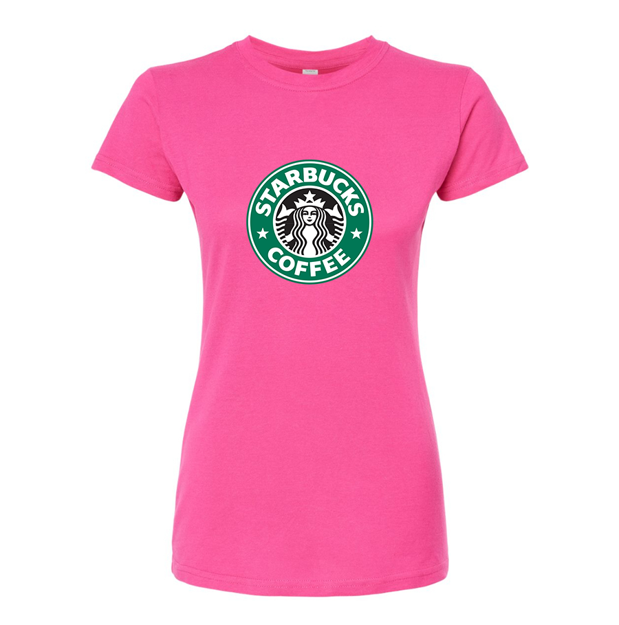 Women's Starbucks Coffee Round Neck T-Shirt