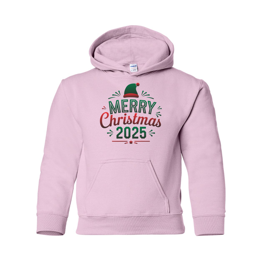 Youth's Merry Christmas 2025\ Pullover Hoodie