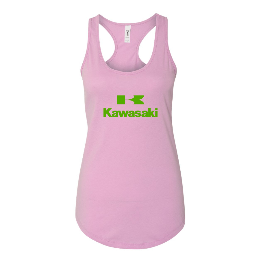 Women's Kawasaki Bike Motorcycle Racerback Tank Top