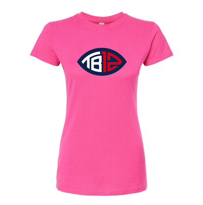 Women's Tom Brady 12 Round Neck T-Shirt