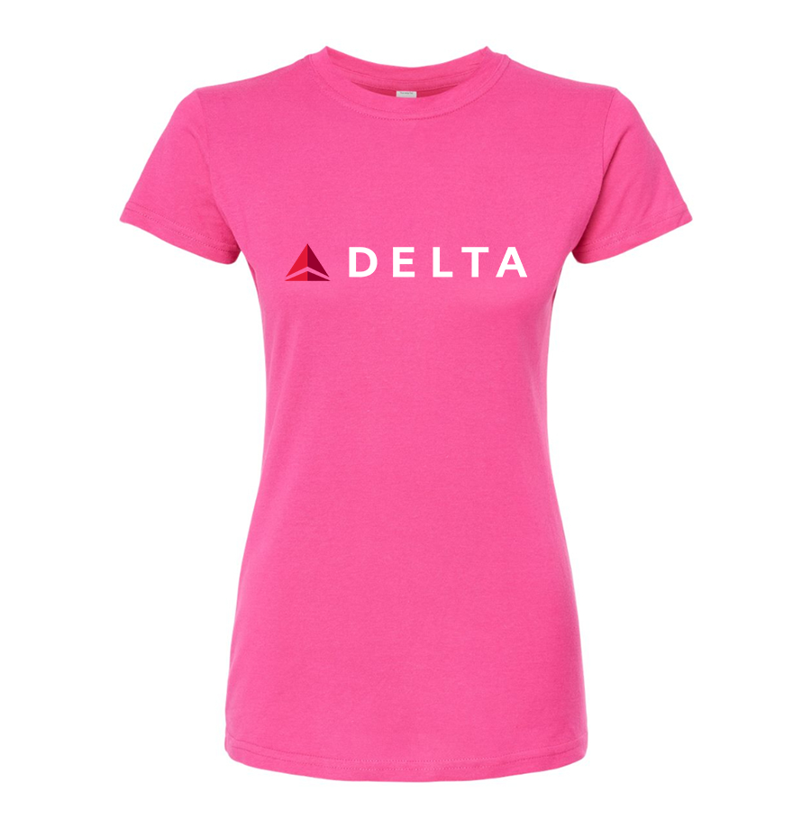 Women's Delta Airlines Round Neck T-Shirt