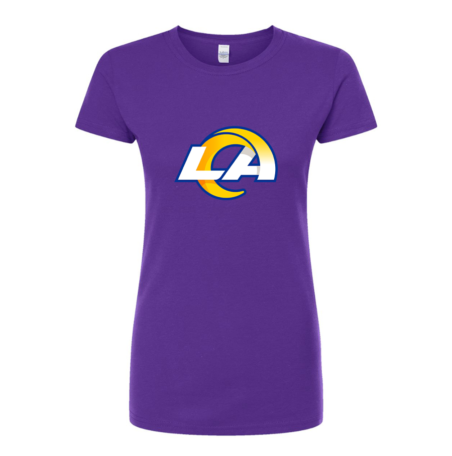 Women's Los Angeles Rams Round Neck T-Shirt