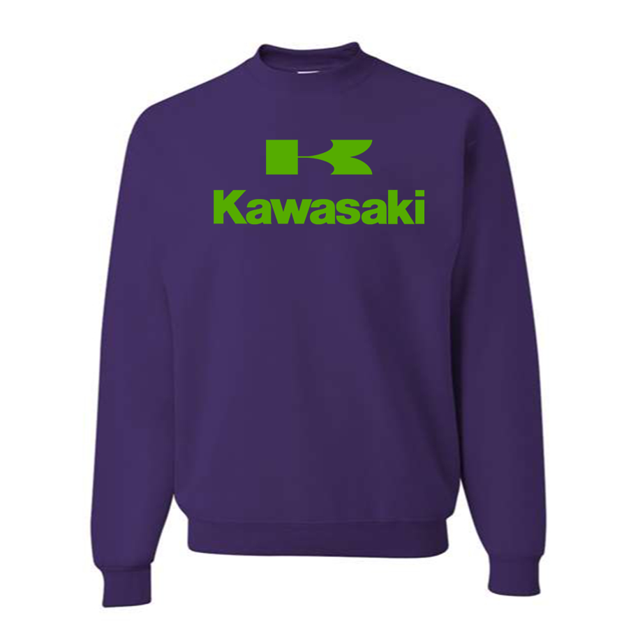 Men's Kawasaki Bike Motorcycle Crewneck Sweatshirt