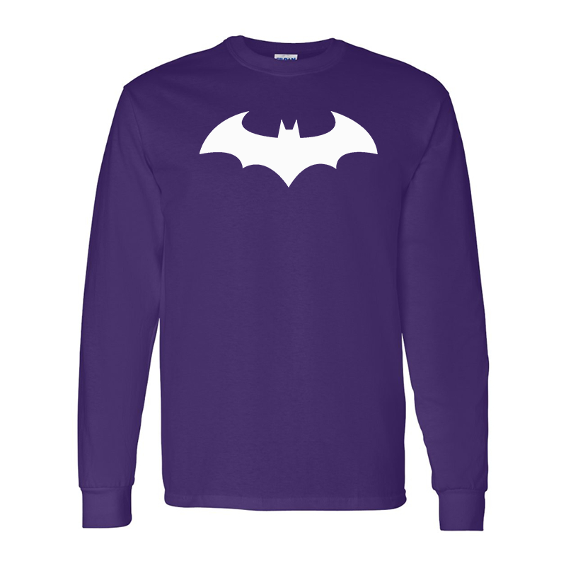 Men's Batman Gildan Heavy Cotton Long Sleeve T-Shirt