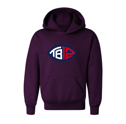 Youth's Tom Brady 12 Pullover Hoodie