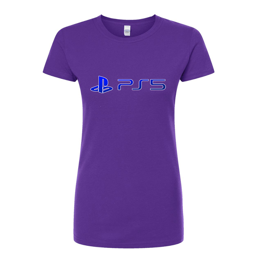 Women's Play Station PS5 Round Neck T-Shirt