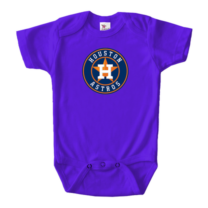 Houston Astros Baseball Baby Romper Onesie