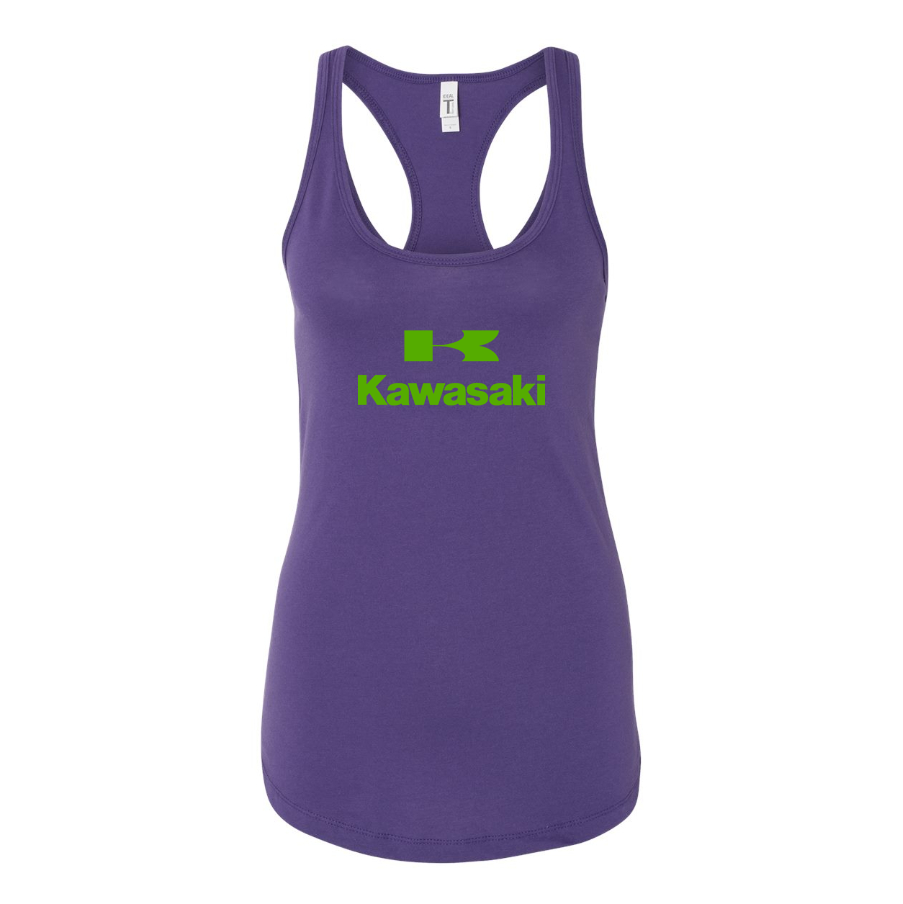 Women's Kawasaki Bike Motorcycle Racerback Tank Top