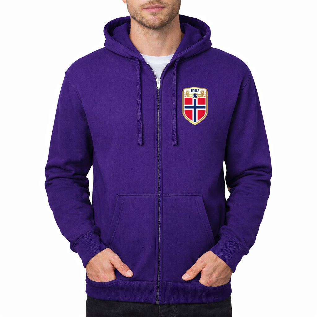 Men's Norway Soccer Zipper Hoodie