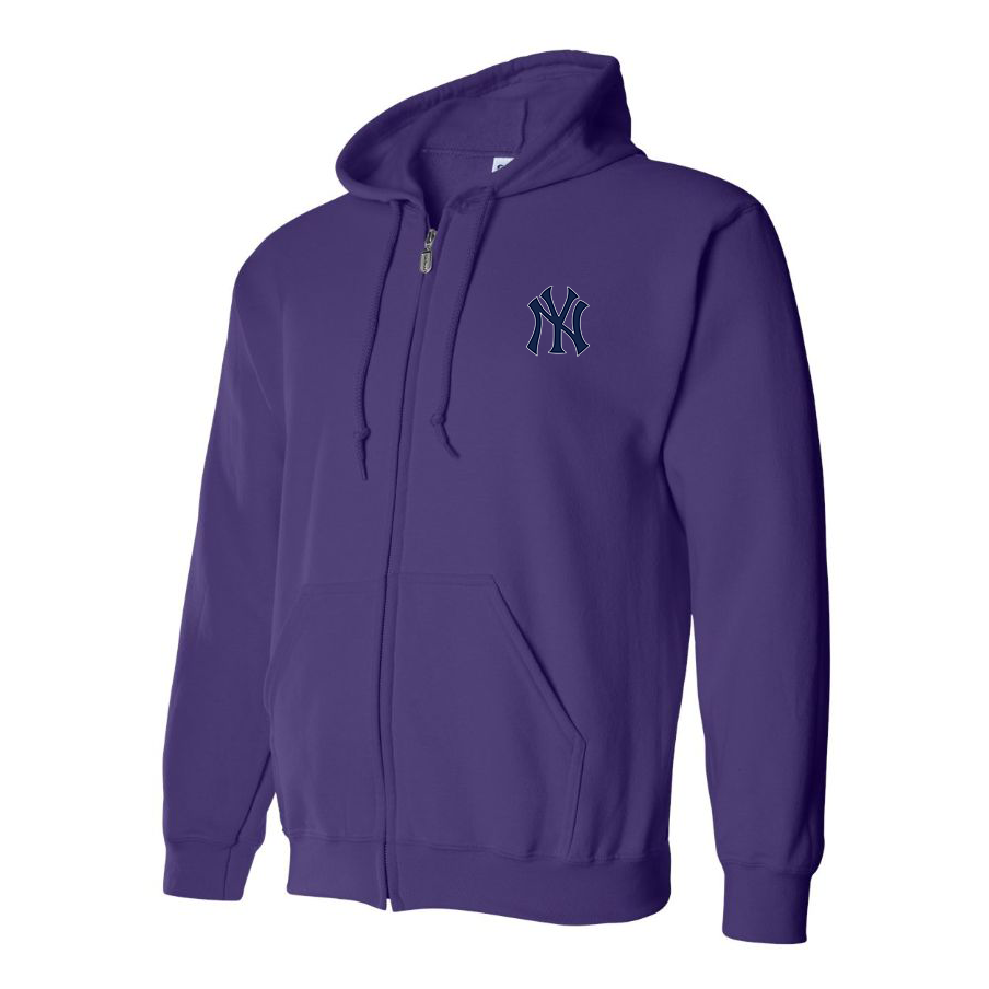 Men's New York NY Yankees Baseball Zipper Hoodie