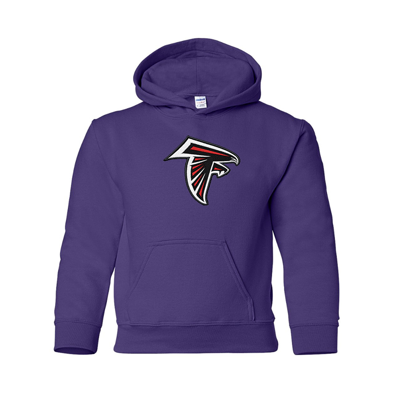 Youth's Atlanta Falcons Embroidered  Gildan Heavy Blend Hooded Sweatshirt