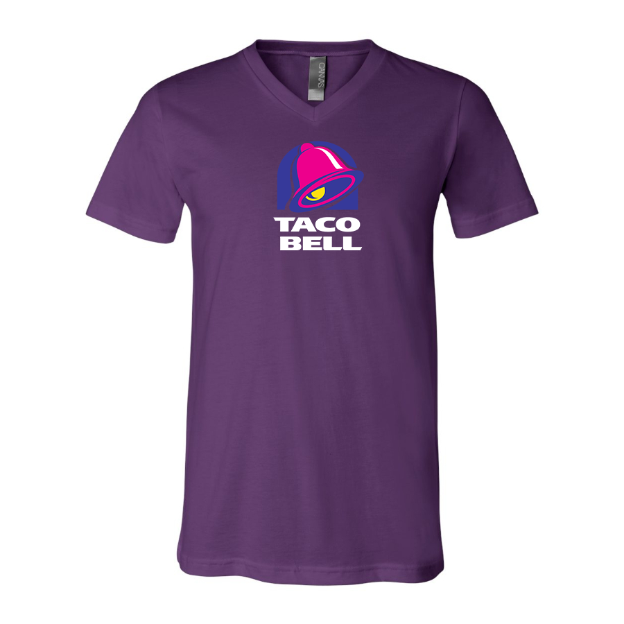 Men's Taco Bell  BELLA  CANVAS  Jersey V-Neck Tee