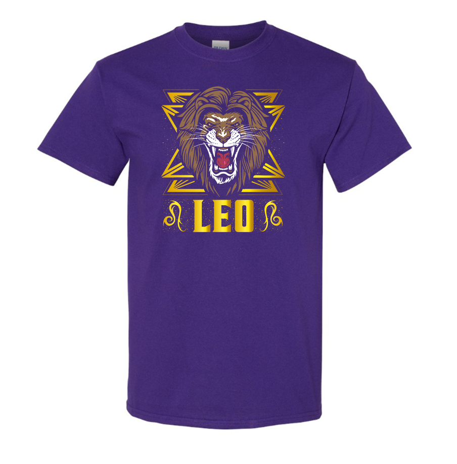 Youth's Leo Zodiac Sign Cotton T-Shirt