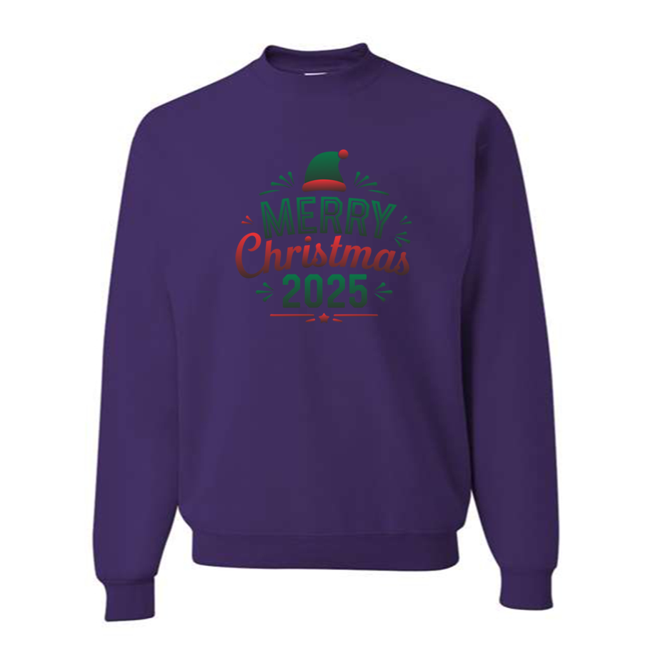 Men's Merry Christmas 2025 Crewneck Sweatshirt