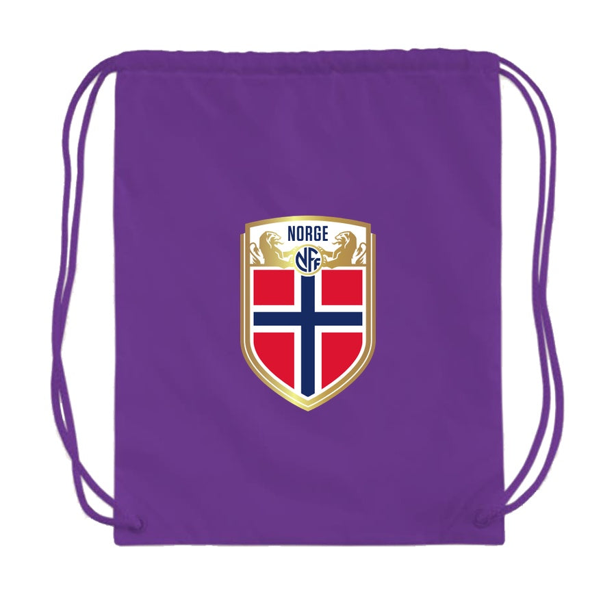 Norway Soccer Drawstring Bag